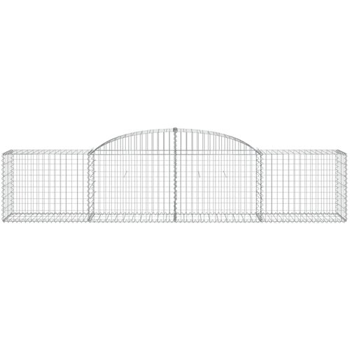  Lučne gabionske ko&amp;scaron;are 7 kom 300x50x60/80 cm pocinčano željezo Slike