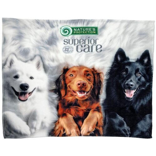 Nature's Protection Ćebe za pse Soft Blanket White Puppies, 127x152cm Cene
