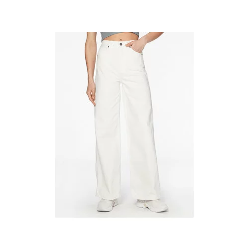 Calvin Klein Jeans hlače K20K205160 Bela Relaxed Fit