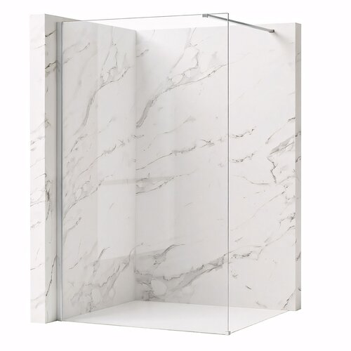 Rea Stena za prhanje Flexi Transparent / Chrome 80 Cene