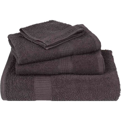 VidaXL 6-dijelni set ručnika antracit 360 gsm 100 % pamuk Slike