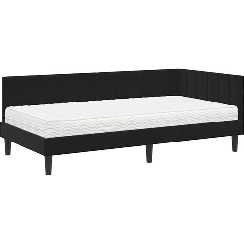  Kutni krevetni okvir s madracem 2 kom. Crna 100 x 200 cm Bar&amp;scaron;un Slike