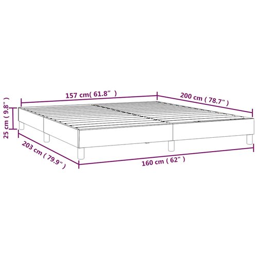  Okvir za krevet s oprugom tamnoplavi 160x200 cm bar&amp;scaron;unasti Slike