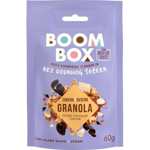 Boom Box Ovsena kaša granola Double čokolada 60 g Cene