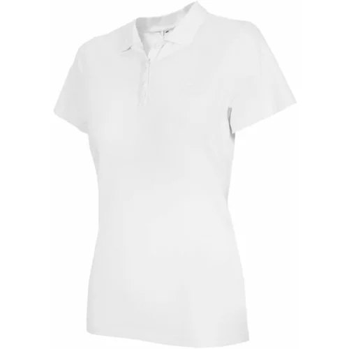 4f WOMEN'S T-SHIRT Ženska majica s kragnom, bijela, veličina