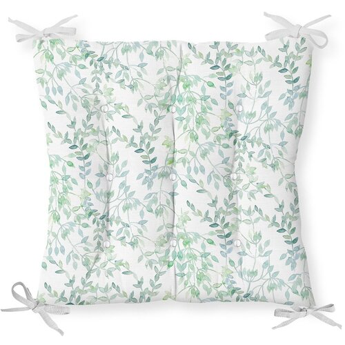 Minimalist Cushion Covers Sedežna blazina iz me&amp;scaron;anice bombaža Delicate Greens, 40 x 40 cm Slike
