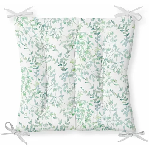 Minimalist Cushion Covers Sedežna blazina iz mešanice bombaža Delicate Greens, 40 x 40 cm