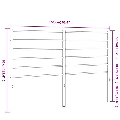  Metalno zamjensko uzglavlje bijelo 150 cm Slike