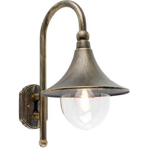 QAZQA Smart buiten wandlamp antiek goud IP44 incl. LED - Daphne Slike
