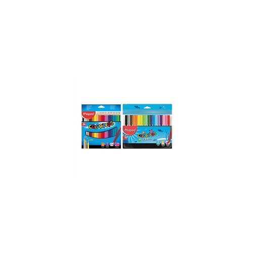 Maped Bojice Color&amp;amp;apos;peps, 24 komada + Flomasteri GRATIS, 18 komada Slike