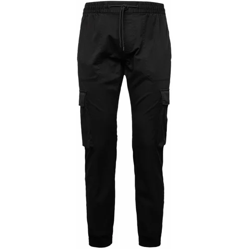 Calvin Klein Jeans Kargo hlače črna