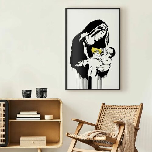  Plakat - Breastfeeding Mother 40x60 Crni okvir Slike
