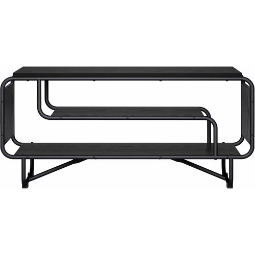  TV stalak 98 x 36 x 45 cm Crni hrast Konstruirano drvo Slike