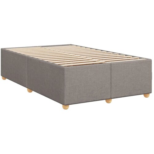  Boxspring krevet s madracem Sivosmeđa 120 x 200 cm Tkanina - Sivosmeđa 120 x 200 cm Dizajn linija Slike