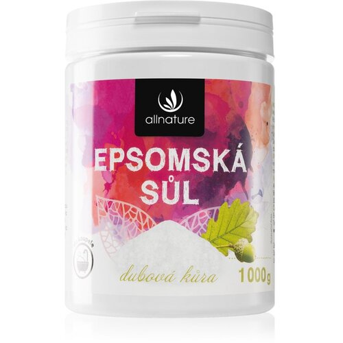 Allnature Epsom Salt Oak Bark kopalna sol za sprostitev mišic 1000 g Cene