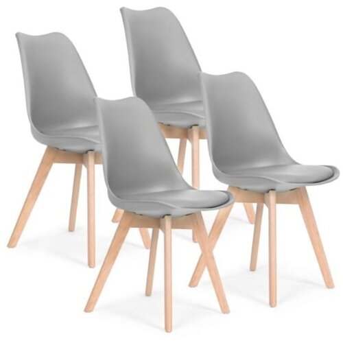Modern Home trpezarijske stolice set 4 kom filipo light grey 2 Cene