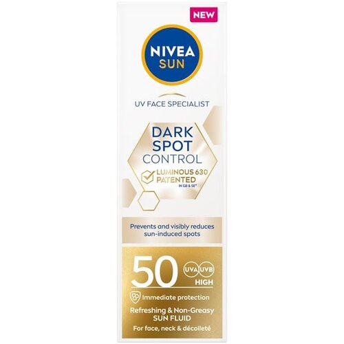 Nivea Sun Dark Spot Control Sun Fluid dnevna krema za obraz 40 ml za ženske Cene