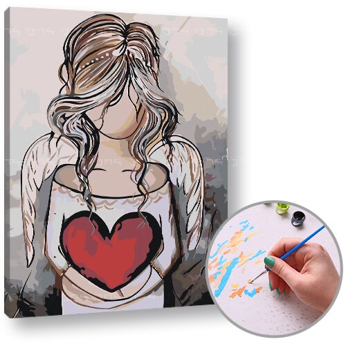Artmie slika po brojevima angel 50x40 cm - bez rama Cene