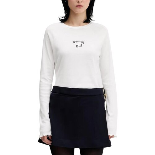 Tommy Hilfiger Majice z dolgimi rokavi DW0DW22499 Bela Cene