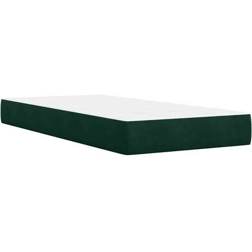 Box spring krevet s madracem tamnozeleni 90x190 cm bar&amp;scaron;unasti Slike