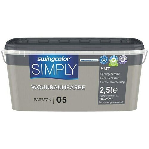 SWINGCOLOR NOTRANJA DISPERZIJSKA BARVA SIMPLY ŠT.05 (2,5 l, siva bež) Cene