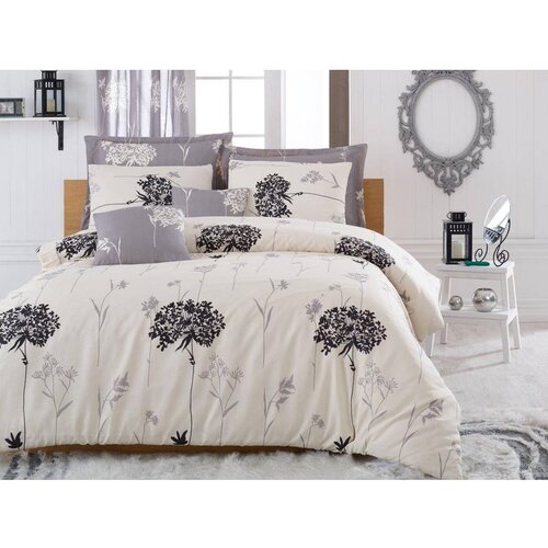  efil - beige, grey greybeigeblack single quilt cover set (fr) Cene