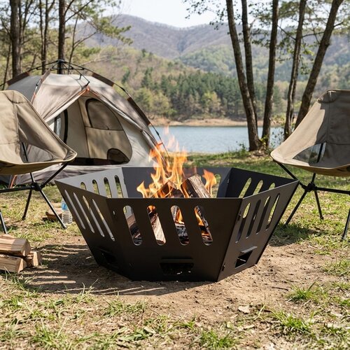  Kamin Crna 60 x 60 x 23 cm Čelik Cijene