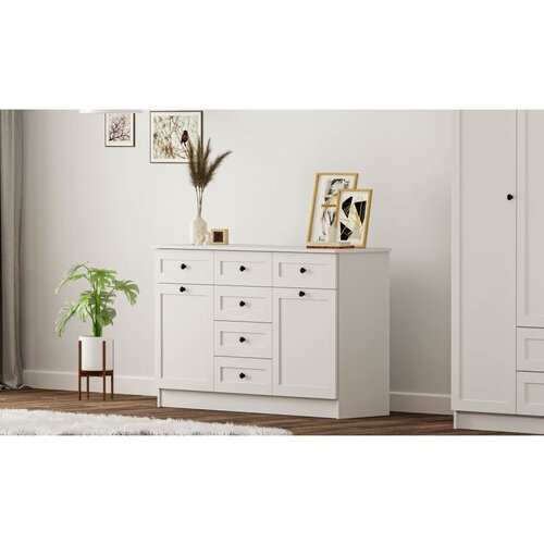 Hanah home Rb-168-04-001 matte white dresser Cene