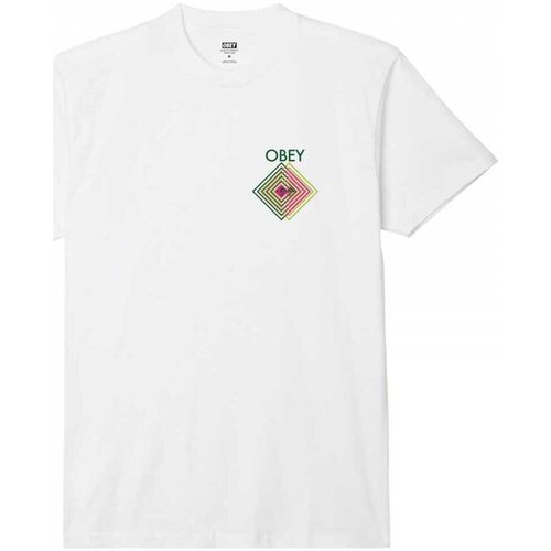 Obey Majice & Polo majice double vision Bela Cene