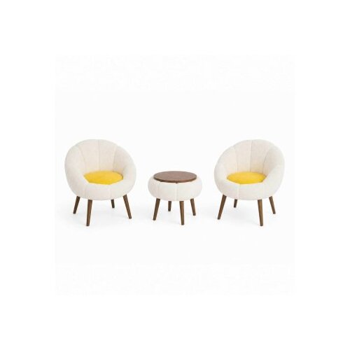 Atelier Del Sofa fotelje i klub stočić lida linen white Cene