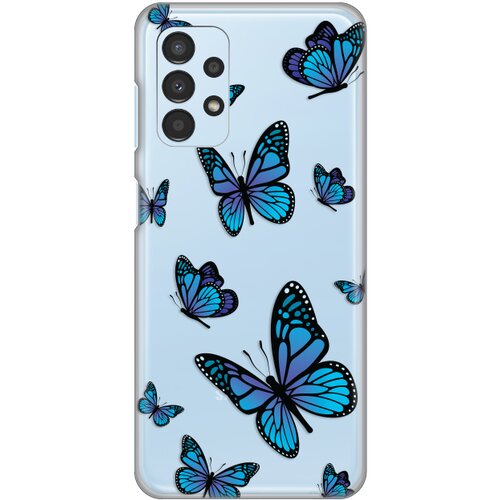 Teracell silikonska maska za Samsung A135F Galaxy A13 4G Blue butterfly Print Skin providna Cene