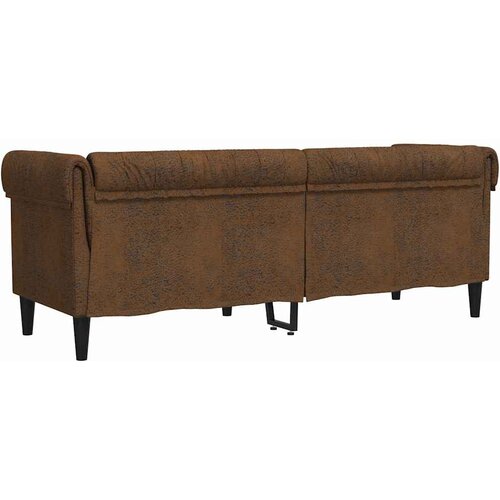 SOFA Smeđa 201,5 x 74,5 x 74,5 cm Poliester Slike