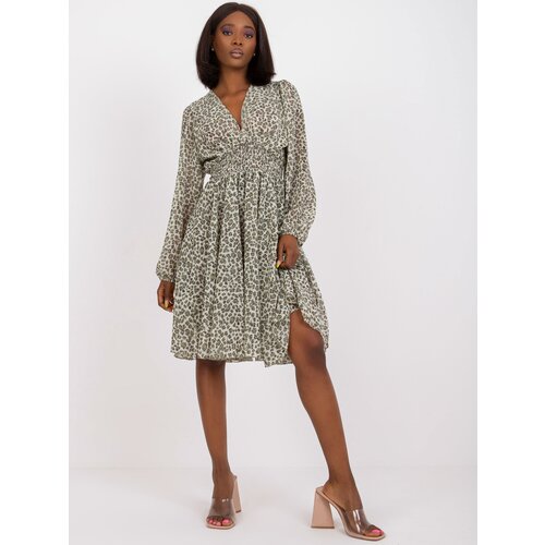 ZULUNA Dress-CHA-SK-2903-2.84P-khaki Slike