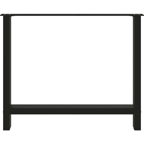 VidaXL Noge za blagovaonski stol Crne 2 kom 90 x (72-73) cm Čelik Slike