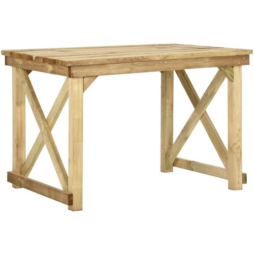 vidaXL vrtna miza 110x79x75 cm impregnirana borovina Cene