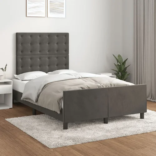Furnova Posteljni okvir brez vzmetnico temno siva 120x190 cm žamet, (21941233) Furnova Posteljni okvir brez vzmetnico temno siva 120x190 cm žamet, (21941233)