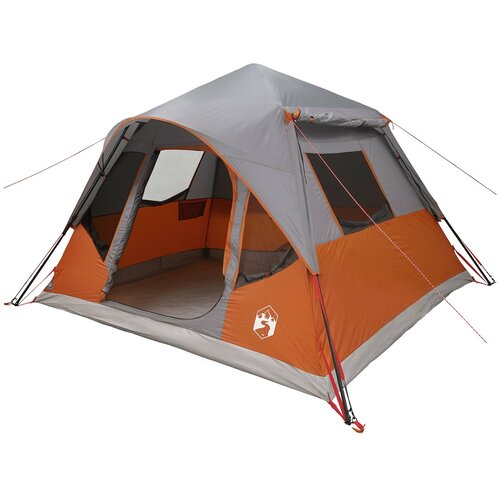 vidaXL Instant &scaron;ator s krovom Siva i narančasta 305 x 275 x 190 cm - Siva i narančasta Cijene