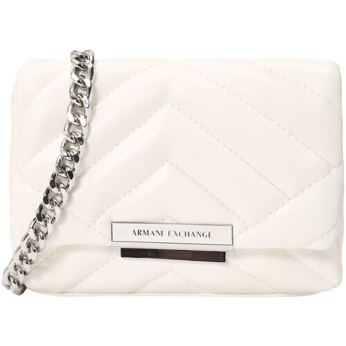 Armani Exchange Torba za čez ramo naravno bela Cene