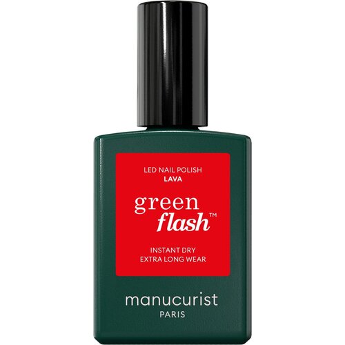 Manucurist Green Flash Gel Nail Polish - Colourful Shades - Lava Cene
