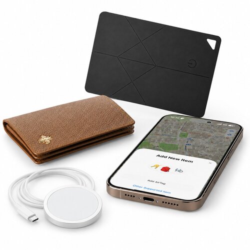 VYZIO Pametna sledilna kartica za denarnico in prtljago, IP67 vodoodporna, brezžično polnjenje, Apple Find My/Android Find Hub | FINDMEPRO, (5000265845) Cene
