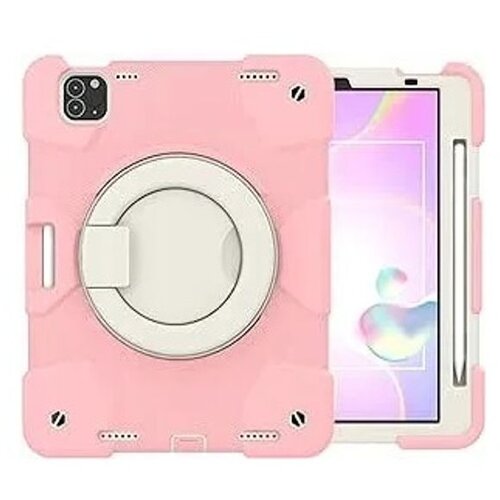 JTech Ovitek za iPad Mini 6 z vrtljivim stojalom in ramenskim pasom Roza, (22025922) Cene
