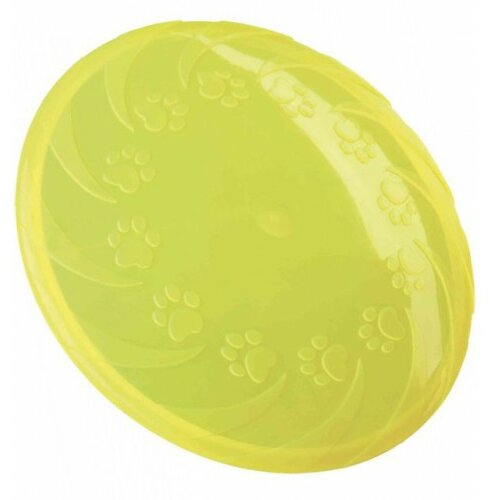 Trixie frizbi od termoplastične gume 22 cm žuta Cene