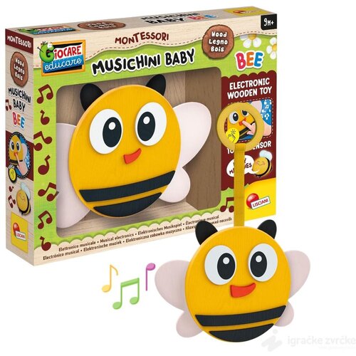 Lisciani montesori Muzički drveni set PČELA Slike