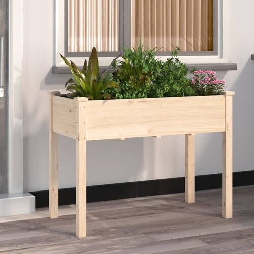 vidaXL Sadilica s oblogom 118 x 59 x 76 cm od masivne jelovine Cijene