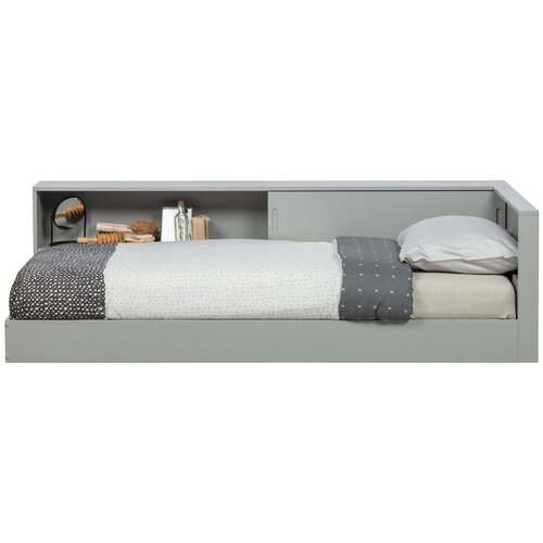 WOOOD sivi krevet za jednu osobu od borovog drveta Connect, 90 x 200 cm Cijene
