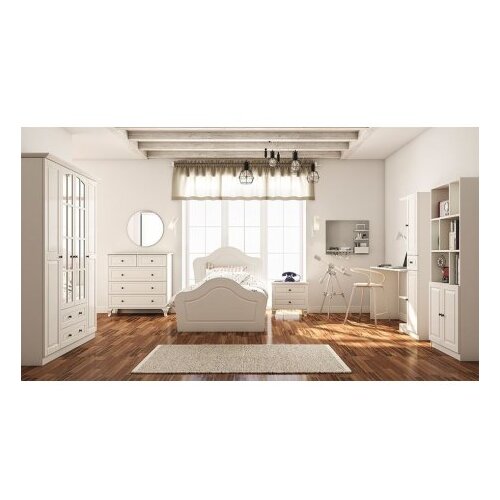 Hanah home Rb-022 Matte White Single Bedstead Slike