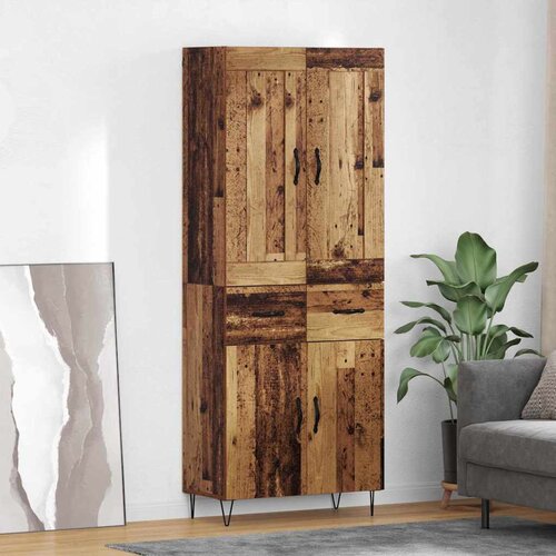  Highboard Staro drvo 69,5 x 34 x 180 cm Konstruirano drvo Cijene