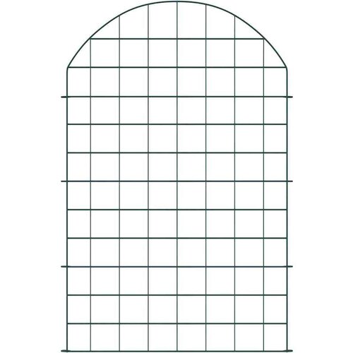 VidaXL Set ograde za ribnjak 8 pcs Zelena 50 x 80 cm Čelik Slike