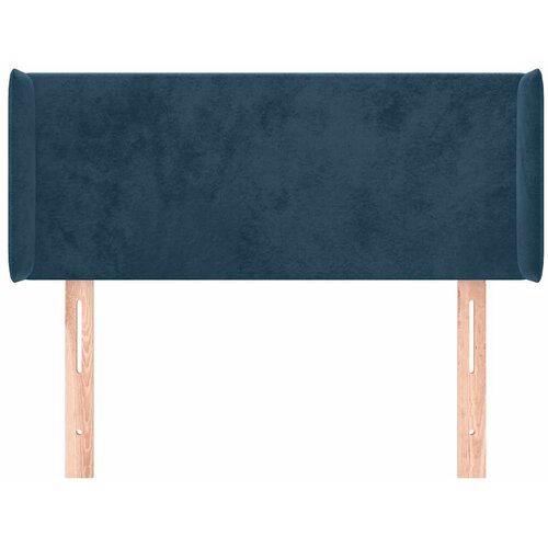  Uzglavlje s u&amp;scaron;ima tamnoplavo 103x16x78/88 cm bar&amp;scaron;unasto Slike