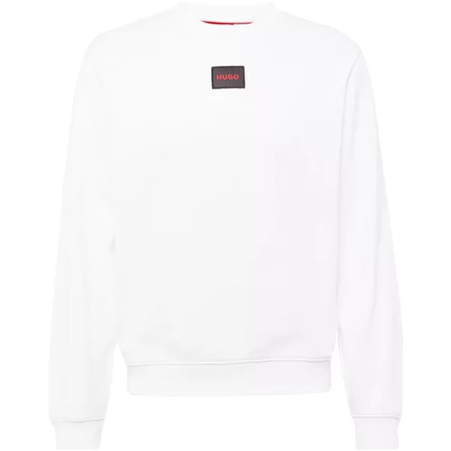 Hugo Sweater majica 'Diragol' crvena / crna / bijela